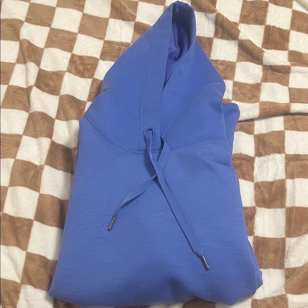 Blue Hoodie with Drawstrings